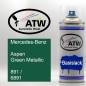 Preview: Mercedes-Benz, Aspen Green Metallic, 891 / 6891: 400ml Sprühdose, von ATW Autoteile West.